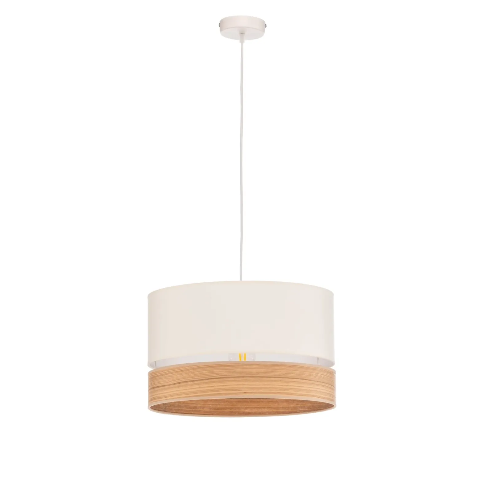 Euluna Levo riippuvalaisin, Ø 40 cm, saarni/ecru