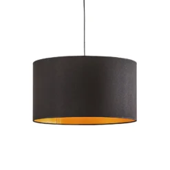 Euluna Roller riippuvalo, musta/kultainen, Ø 45 cm