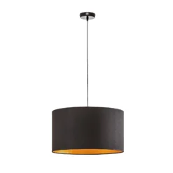 Euluna Roller riippuvalo, musta/kultainen, Ø 45 cm