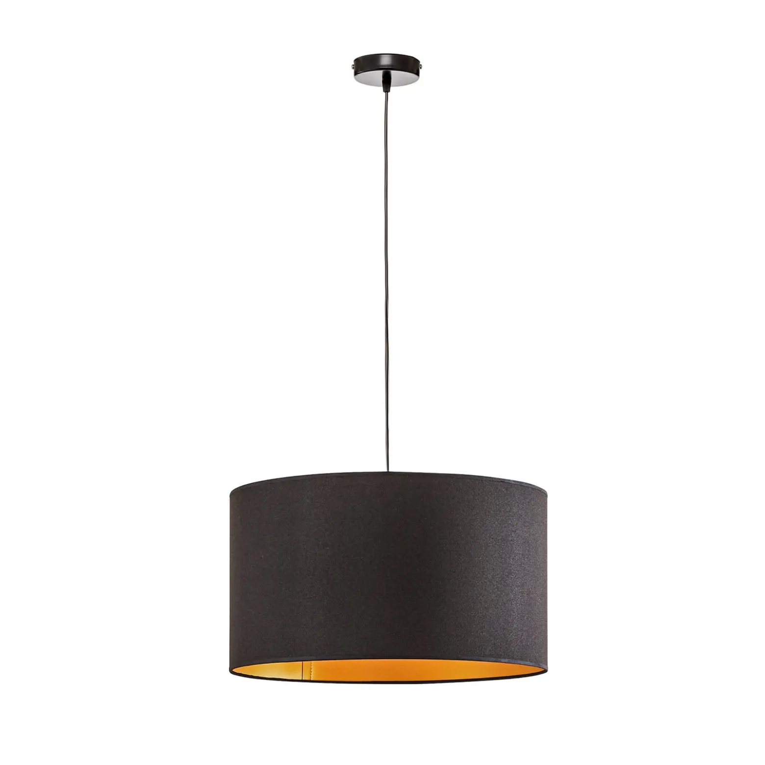 Euluna Roller riippuvalo, musta/kultainen, Ø 45 cm