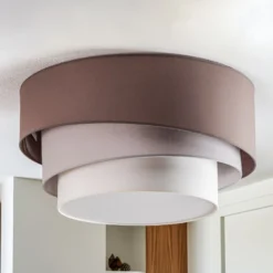 Euluna Trio Max peitto, Ø60cm, cappuccino/ecru/harmaa