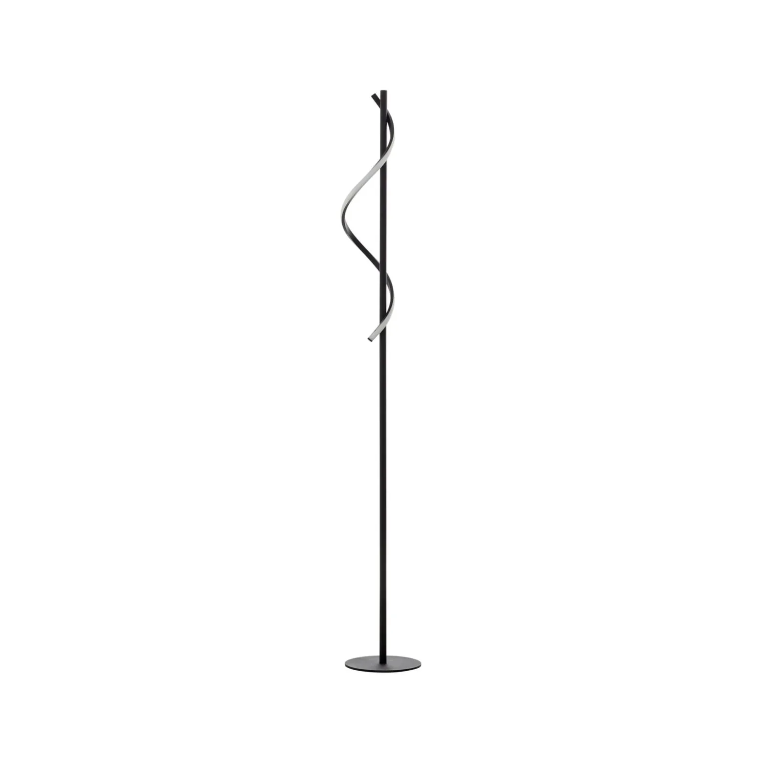 Eunice LED-lattiavalaisin, korkeus 150 cm, musta, metallia