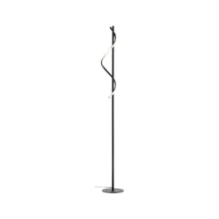 Eunice LED-lattiavalaisin, korkeus 150 cm, musta, metallia