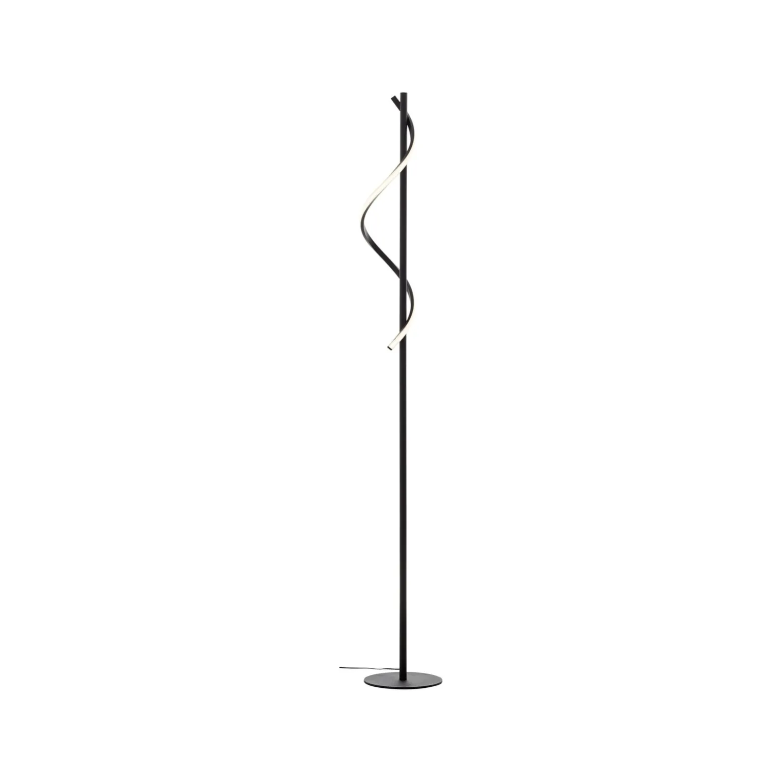 Eunice LED-lattiavalaisin, korkeus 150 cm, musta, metallia