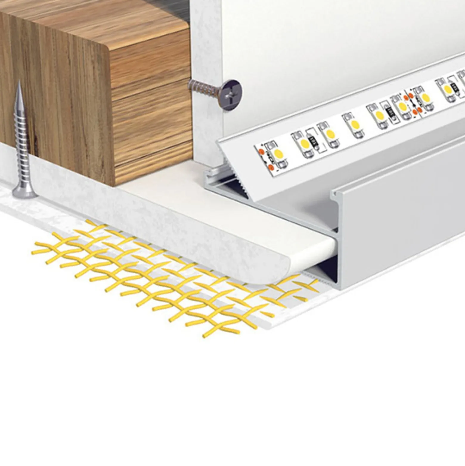 EVN APTBH-alumiiniprofiili, katon suuntainen 200cm