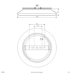 EVN Catino LED-kattovalaisin, CCT, 40 cm