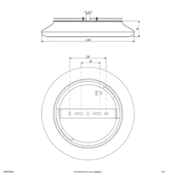 EVN Catino LED-kattovalaisin, sensori, 40 cm
