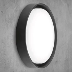EVN LED ulkokattovalaisin Tectum, antrasiitti, Ø 25 cm
