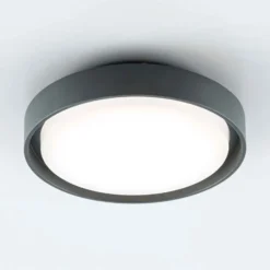 EVN LED ulkokattovalaisin Tectum, antrasiitti, Ø 25 cm