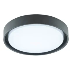 EVN LED ulkokattovalaisin Tectum, antrasiitti, Ø 25 cm