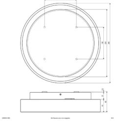 EVN LED ulkokattovalaisin Tectum, antrasiitti, Ø 25 cm