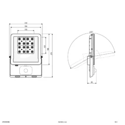 EVN Panthera -kohdevalaisin ulos, IP44 30W 3 000 K