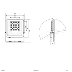 EVN Panthera LED-ulkovalaisin IP65 30W 4,000K