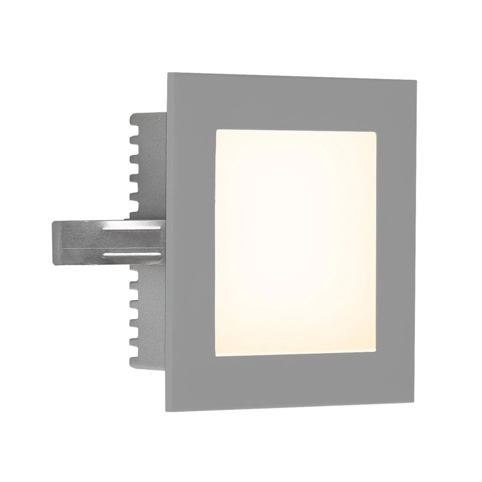 EVN P2180 LED-seinäuppovalaisin, 3 000 K, hopea