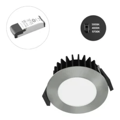 EVN Solido68 -LED-kattouppovalo 7 W kromi