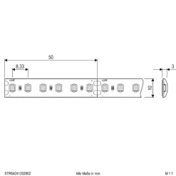 EVN STR5424 LED-nauha IP54 5m 72W 3,000K
