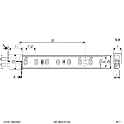 EVN STR6724 LED-nauha IP67 5m 48W 4,000K