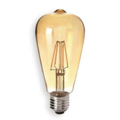 E27 4,5W 825 LED-rustiikkilamppu kultainen, kirkas