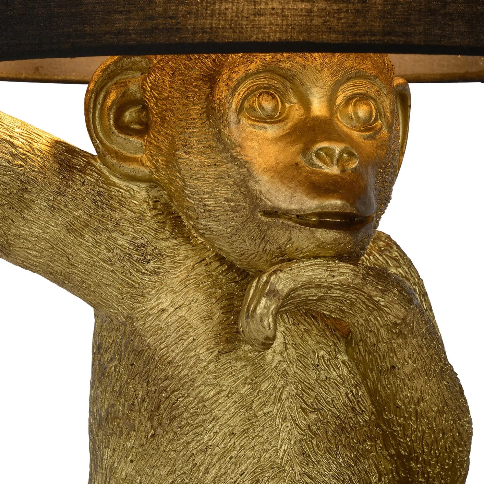 Extravaganza Chimp-pöytävalaisin, kulta/musta