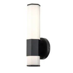 Facet Single kylpyh. LED-seinälamppu 3000K musta