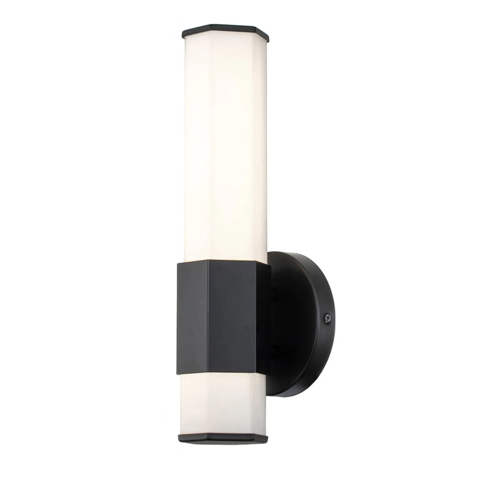 Facet Single kylpyh. LED-seinälamppu 3000K musta