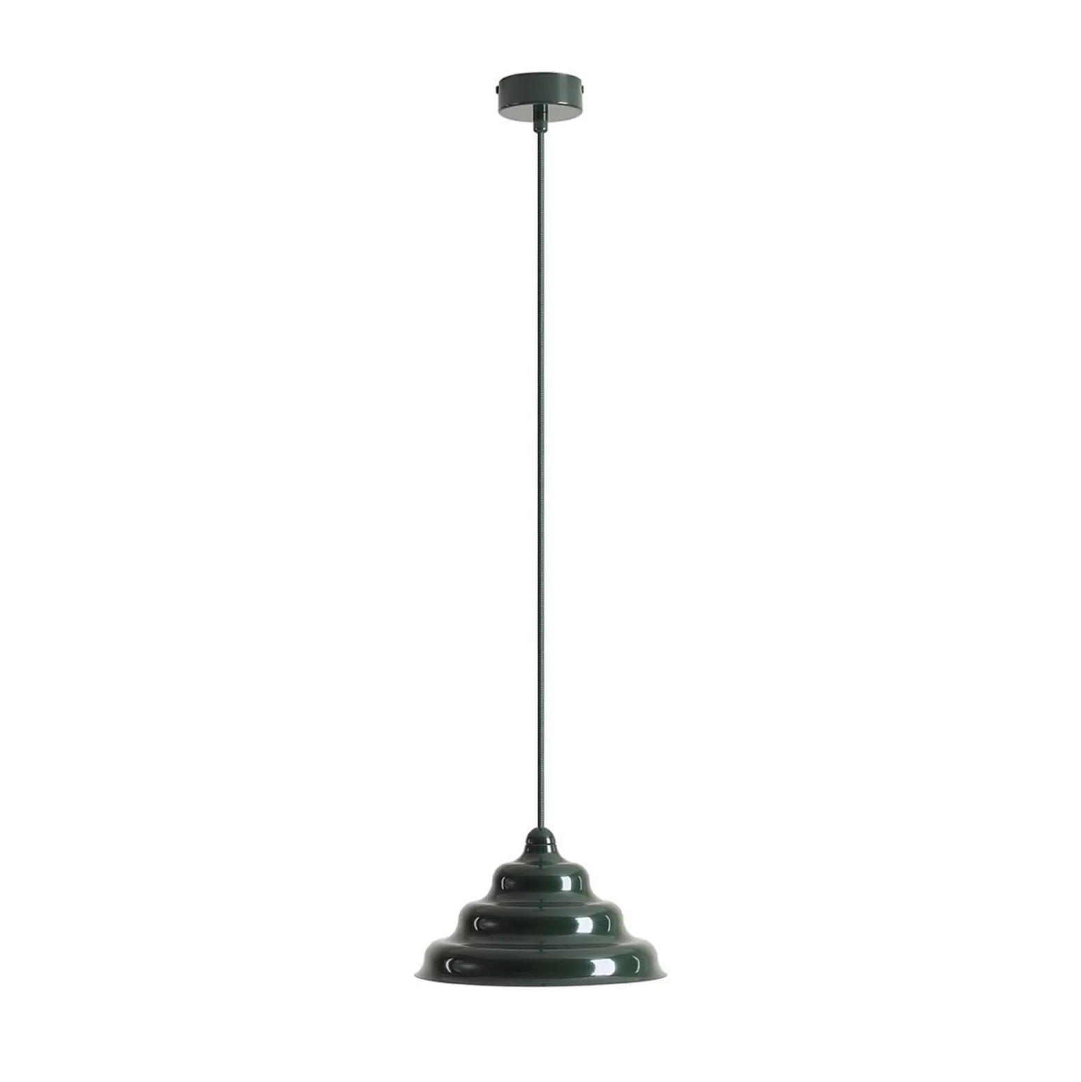Fala-riippuvalaisin, vihreä, Ø 23 cm, lasi