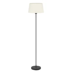 Febres-lattiavalaisin, korkeus 153 cm, musta/valkoinen, teräs/kangas