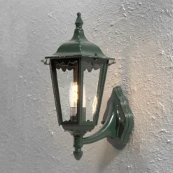 Firenze ulkoseinävalaisin, vihreä, yläpistorasia, 48 cm
