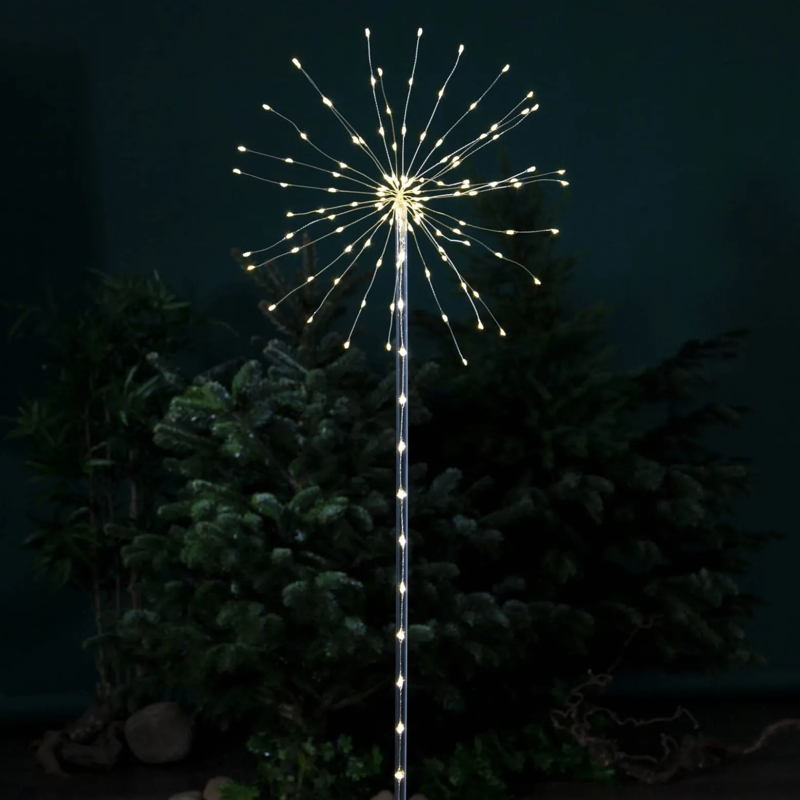 Firework Outdoor -LED-koristevalo lämmin valkoinen