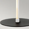 Flamingo LED-pöytävalaisin, valkoinen, metallia, 50 cm korkea