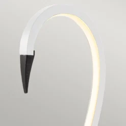 Flamingo LED-pöytävalaisin, valkoinen, metallia, 50 cm korkea