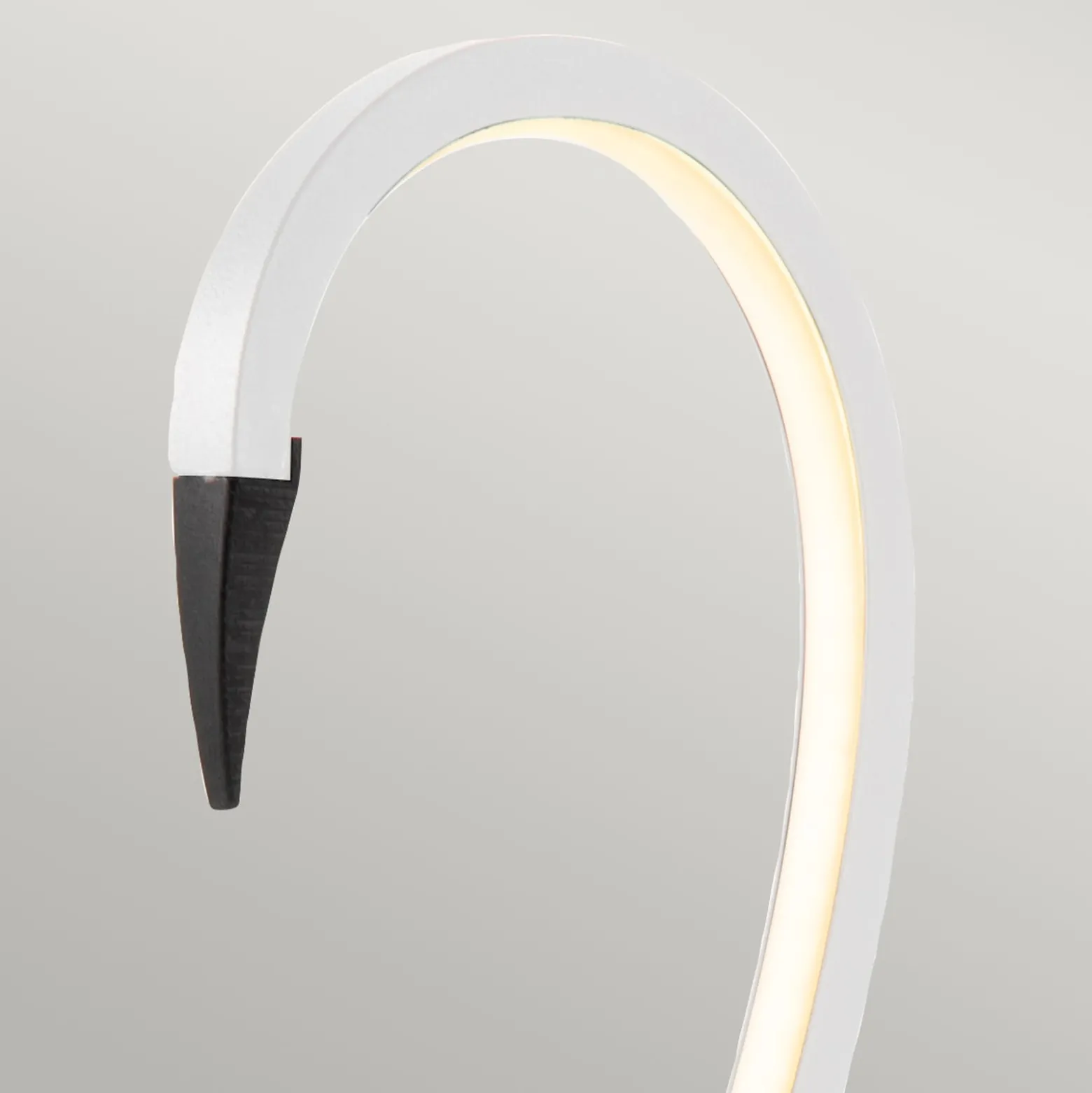 Flamingo LED-pöytävalaisin, valkoinen, metallia, 50 cm korkea