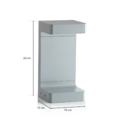 FLOS Casting C 100 pollarilamppu 20 cm, harmaa