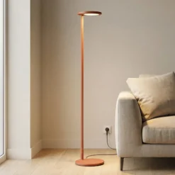 FLOS Oblique Floor -LED-lattiavalo 927 USB ruoste
