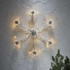 Flower Snowflake -LED-koristevalaisin Ø 60 cm