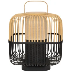 Forestier Bamboo Square M -pöytälamppu, musta