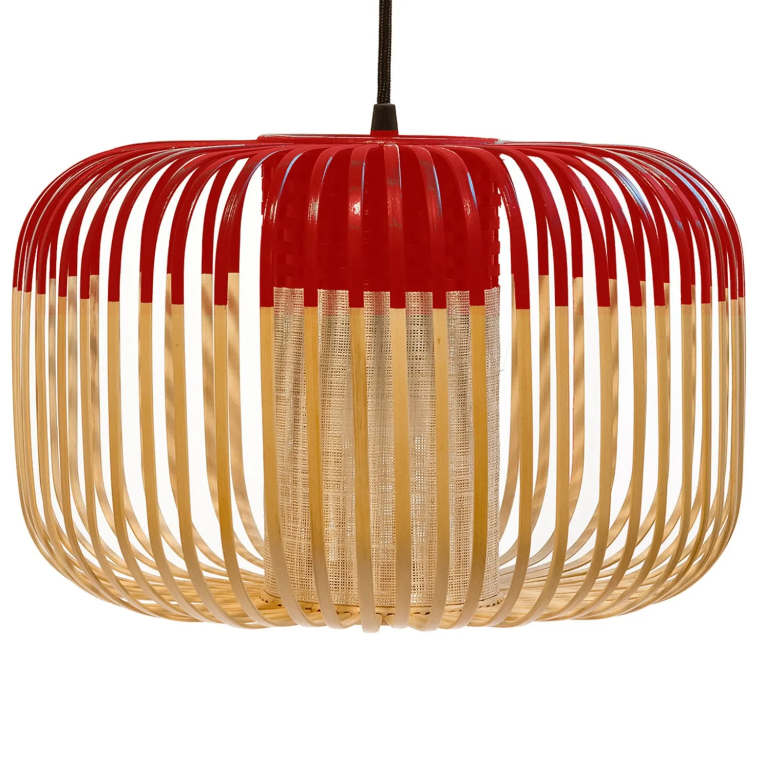 Forestier-riippuvalo Bamboo S, Ø 35 cm, punainen