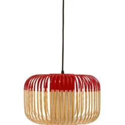 Forestier-riippuvalo Bamboo S, Ø 35 cm, punainen