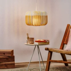 Forestier riippuvalo Bamboo S, Ø 35 cm, valkoinen