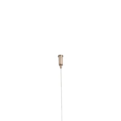 Form 4 -riippuvalaisin, punainen, metalli, 4-lamppuinen, kartiomainen, E27