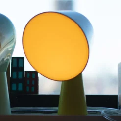 Foscarini Binic -designpöytävalaisin, keltainen
