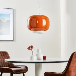 Foscarini Chouchin 1 LED-riippuvalaisin, oranssi