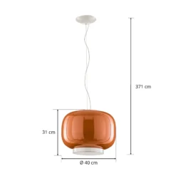 Foscarini Chouchin 1 LED-riippuvalaisin, oranssi