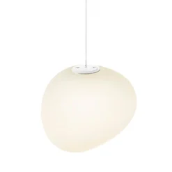 Foscarini Gregg MIDI -riippuvalo lasia, valkoinen