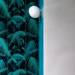 Foscarini Gregg piccola seinävalaisin, valkoinen, IP44, lasi