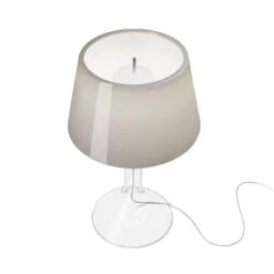 Foscarini LED-pöytävalaisin Chapeaux V, harmaa