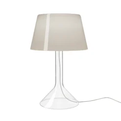 Foscarini LED-pöytävalaisin Chapeaux V, harmaa