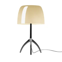 Foscarini Lumiere piccola musta/creme, himmennys