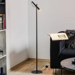 Foscarini Magneto LED-lattiavalaisin, musta