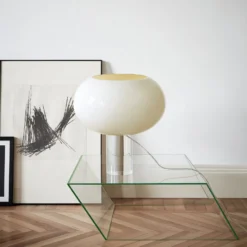 Foscarini pöytävalaisin Buds 2, valkoinen, lasi, muovi, E27